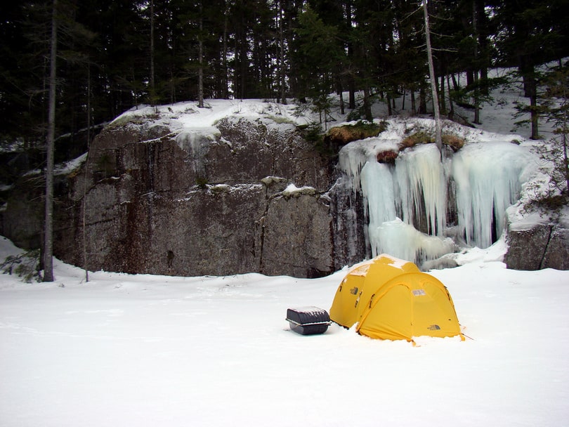 Winter Camping Campsite