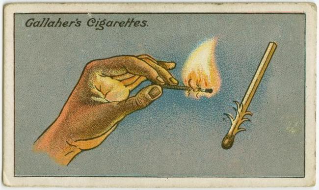 Old Life Hack Lighting A Match In Wind
